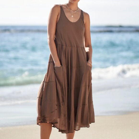 Cotton Silk Dress - size L - Picture 2 of 9